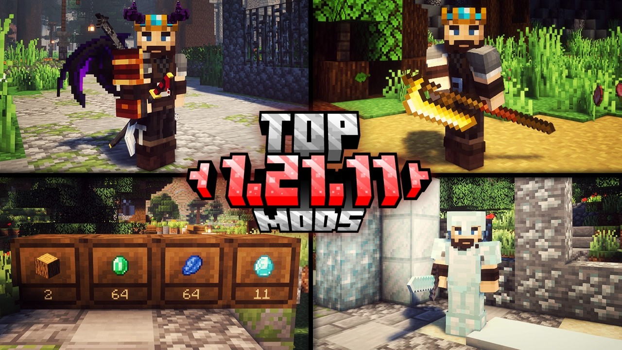 Топ-10 модов для Minecraft 1.21.11 (Forge/Fabric/NeoForge)