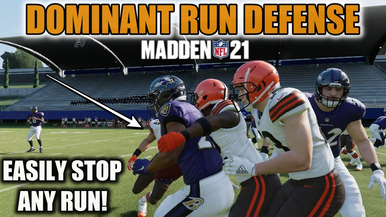 HOW TO STOP EVERY RUN PLAY IN MADDEN 21! THIS EASY TO SETUP RUN DEFENSE IS DOMINANT! MADDEN 21 TIPS