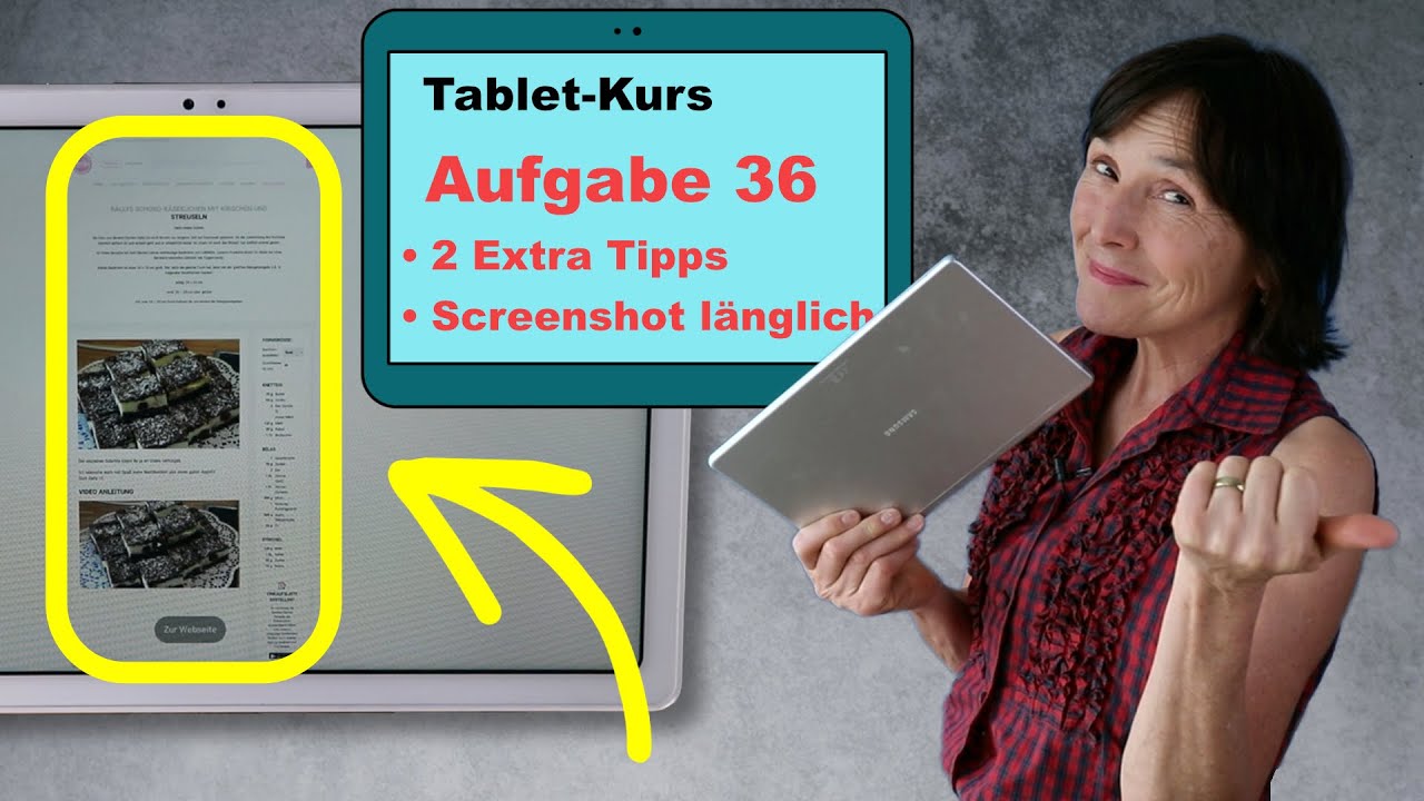 Tablet-Kurs Teil 36: Screenshot extra lang - 2 Tipps zum abfotografieren von Webseiten