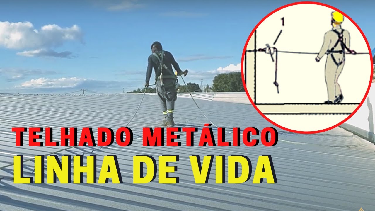 Linha de Vida Telhado Metálico