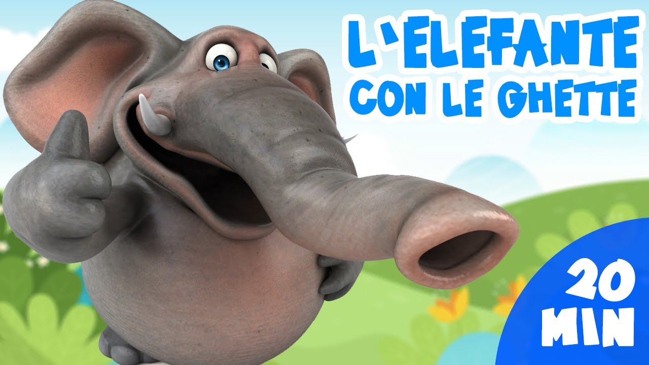 L'Elefante Con Le Ghette 🐘 Canzoni Per Bambini - Filastrocche Per Bimbi Piccoli