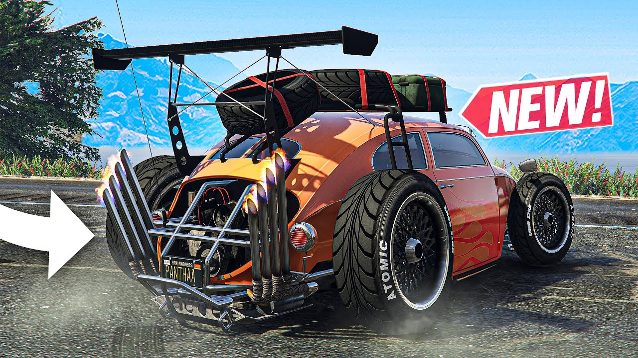 GTA 5 Online - NEW BF Weevil Custom Customization! (VW Beetle Rat Rod)