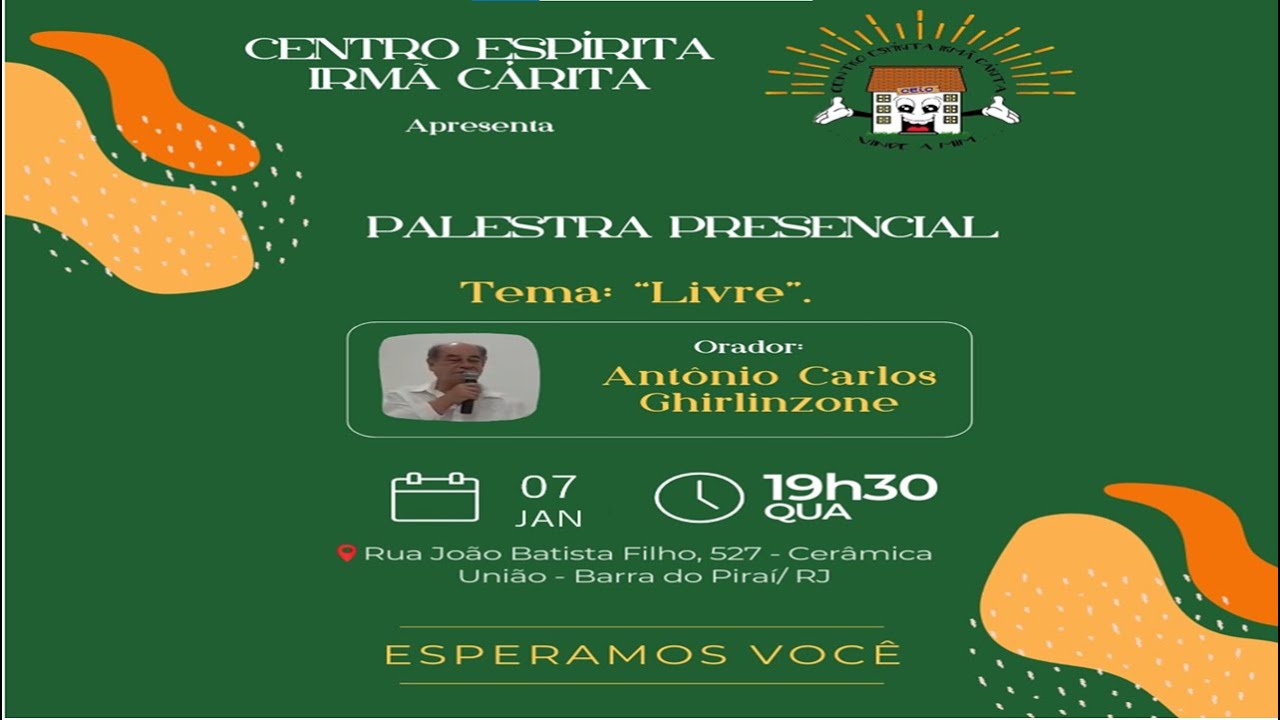 Palestra Antônio Carlos Ghirlinzone 07 Janeiro 2026
