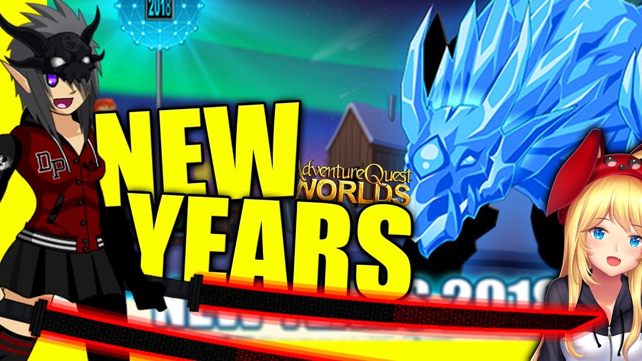 AQW - New Years Event! New Items. AdventureQuest Worlds
