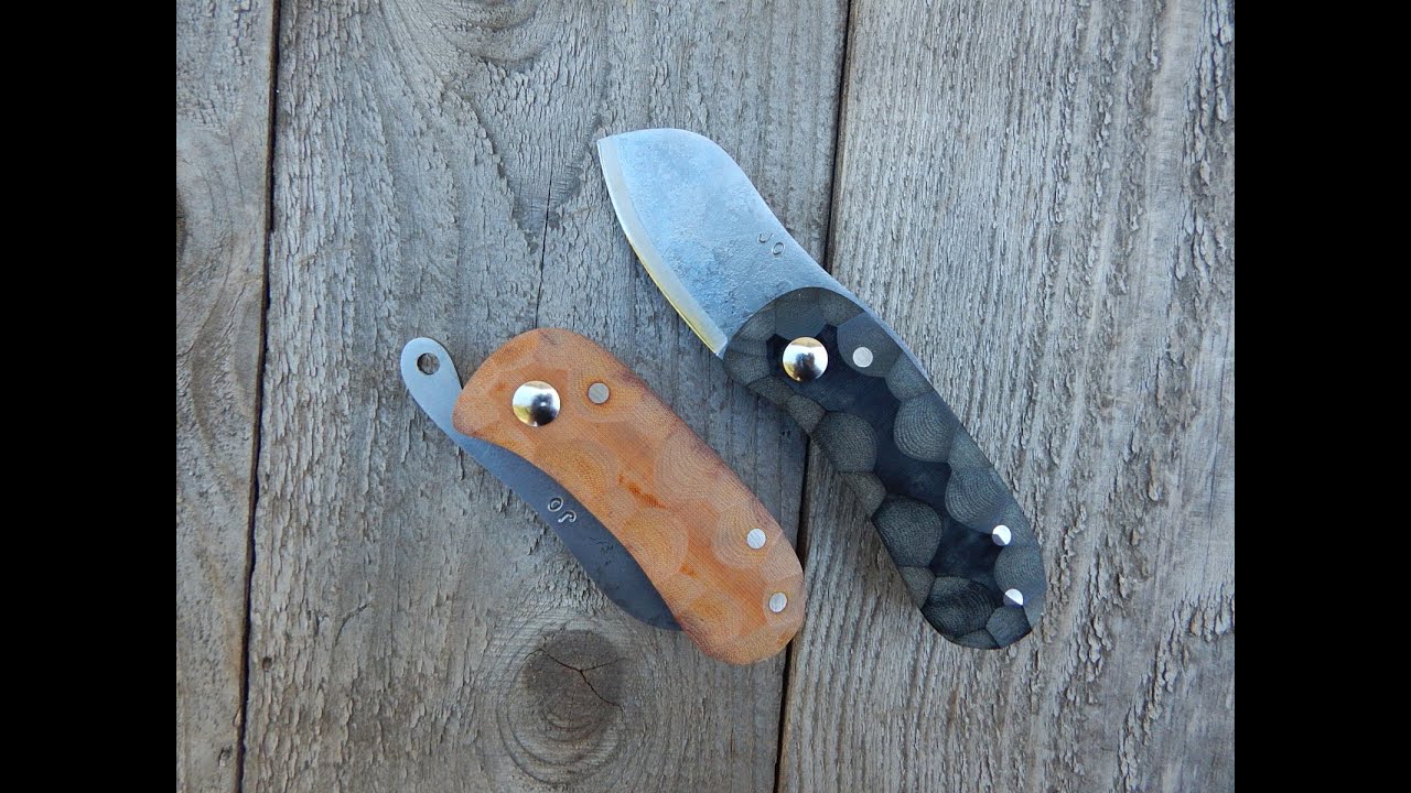 How I make a friction folder pocket knife.