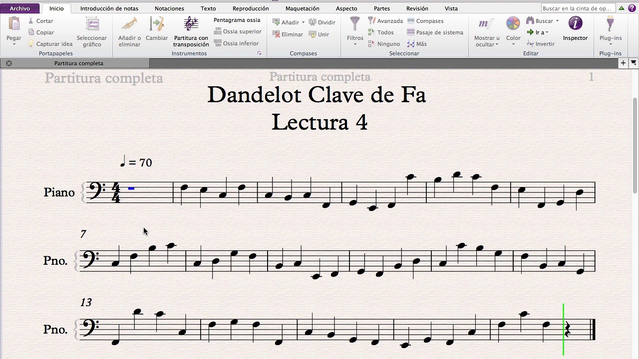 Clave de Fa - Lectura 4
