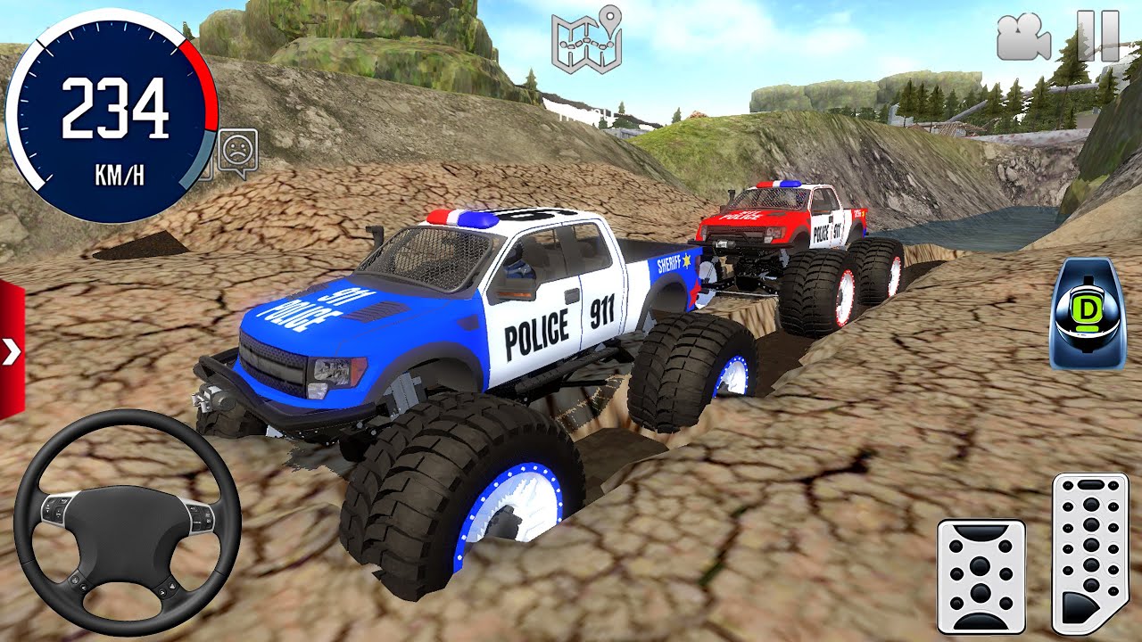 Police Monster Truck Xtreme Off-Road #1 - Offroad Outlaws Android Gameplays