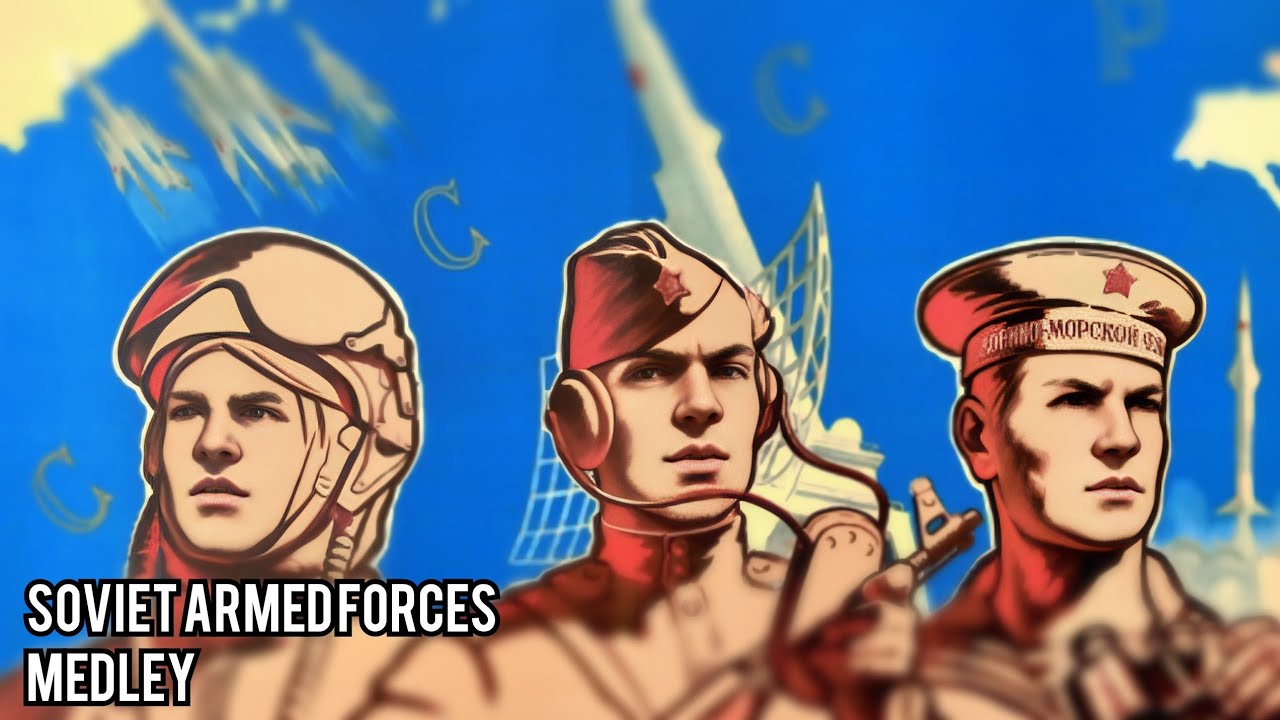 Попурри на темы армейских песен - Soviet Armed Forces Medley [Lyrics and Vietsub]