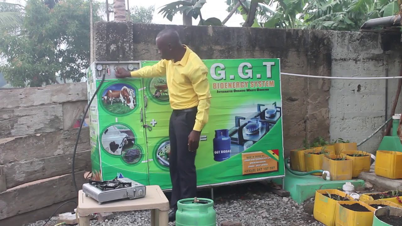 GGT Ghana- Great innovation from Ghana, pump bio-gas into your gas cylinder