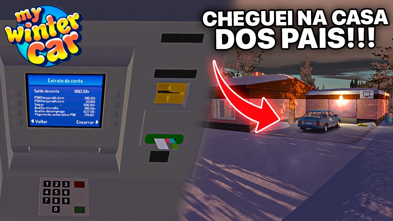 APRENDI USAR O CAIXA ELETRÔNICO! 💳💰 | My Winter Car #2