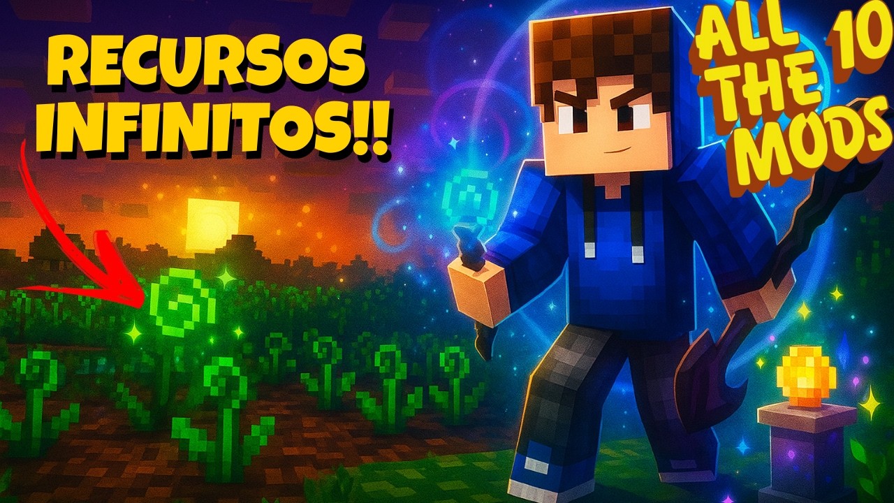 FARM ILEGAL DE RECURSOS ILIMITADOS - MINECRAFT ATM 10