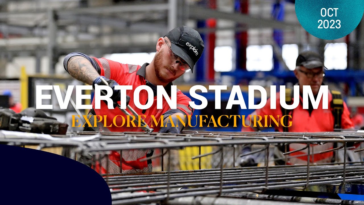 EXPLORING THE FACTORY WHERE THE NEW EVERTON STADIUM WAS MADE!