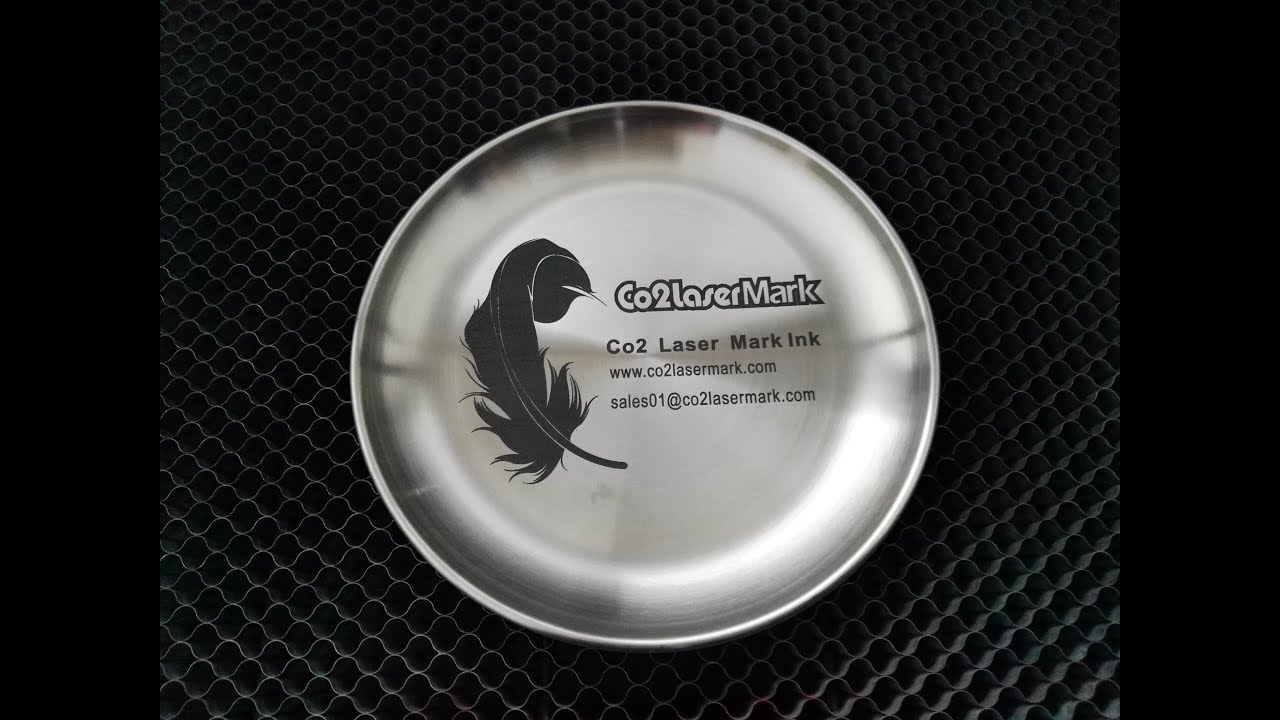 How CO2 laser machine engrave stainless steel plate?