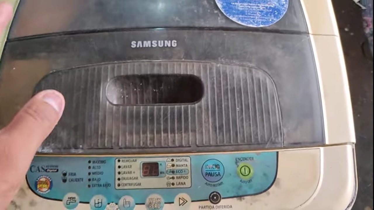 lavadora Samsung se descontrola