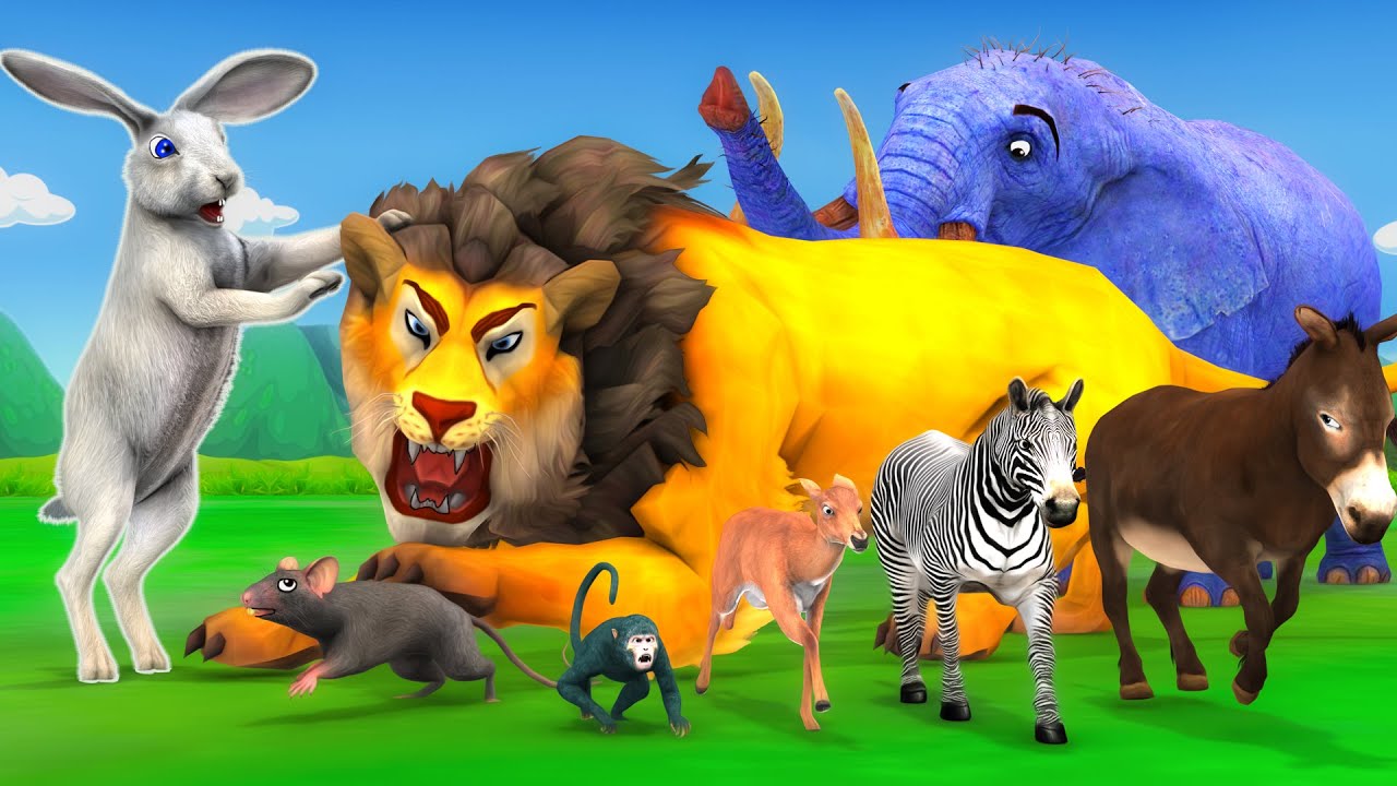 खरगोश और बड़ी शेर Kahani - Hindi Kahaniya - Panchatantra Moral Stories Animal Fairy Tales in Hindi