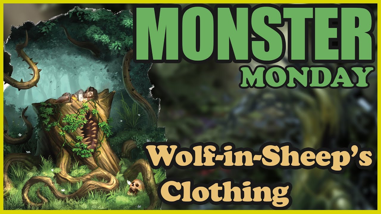 The Tree Trunk Deceiver (Wolf-In-Sheep's-clothing)  - Monster Monday - Dungeons & Dragons (D&D)