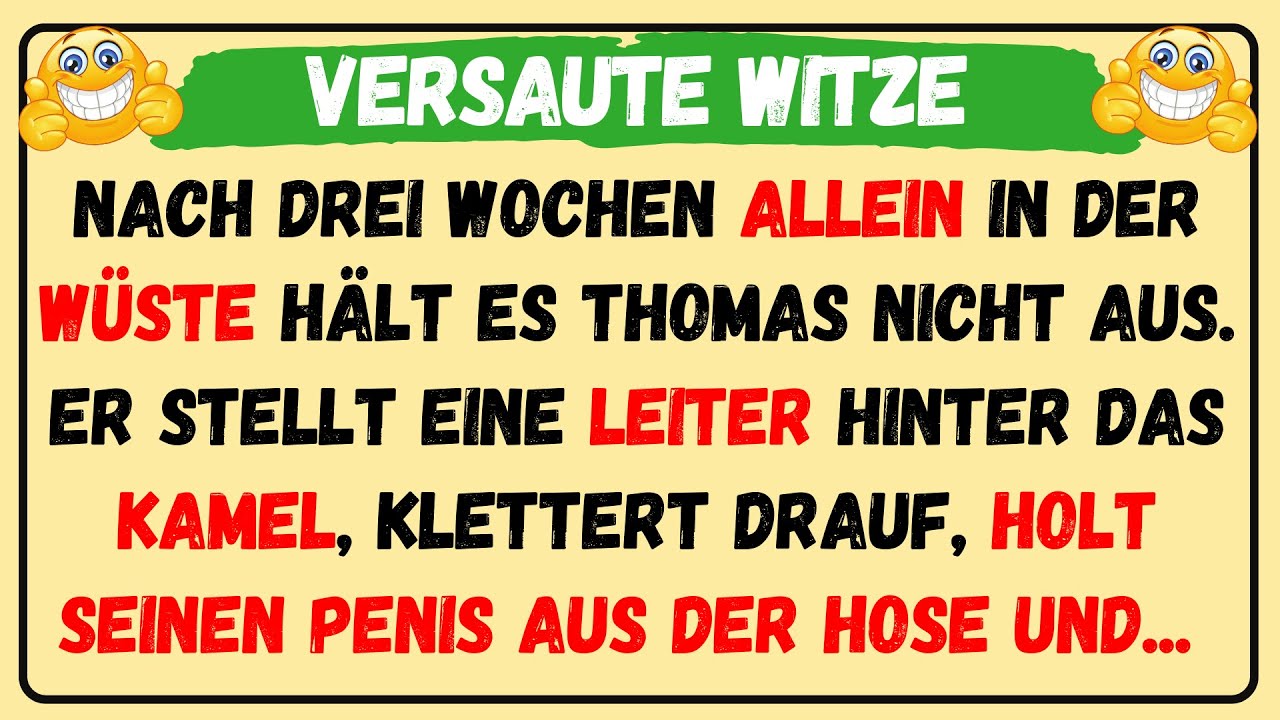 🤣 BESTER WITZ DES TAGES! - Nach drei Wochen allein in der Wüste hält er es...⎪Täglich Witzige Videos