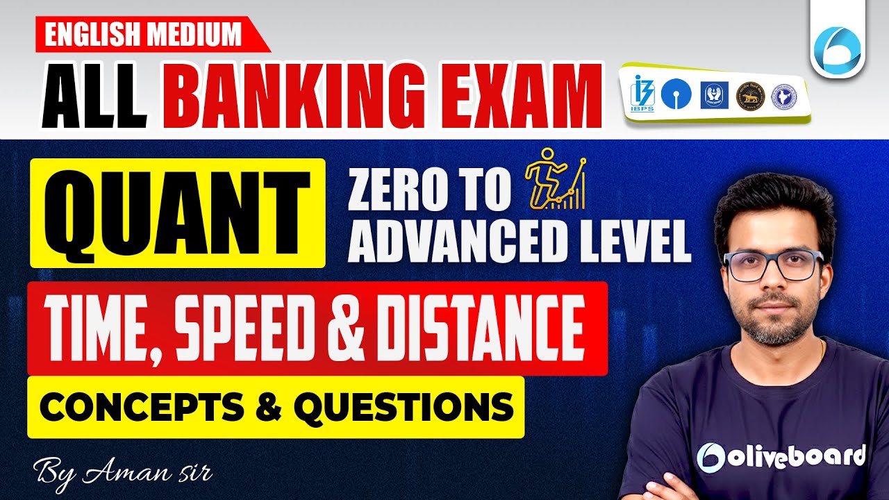 Time, Speed and Distance | Concepts & Questions | Quant for Bank Exams in English Medium