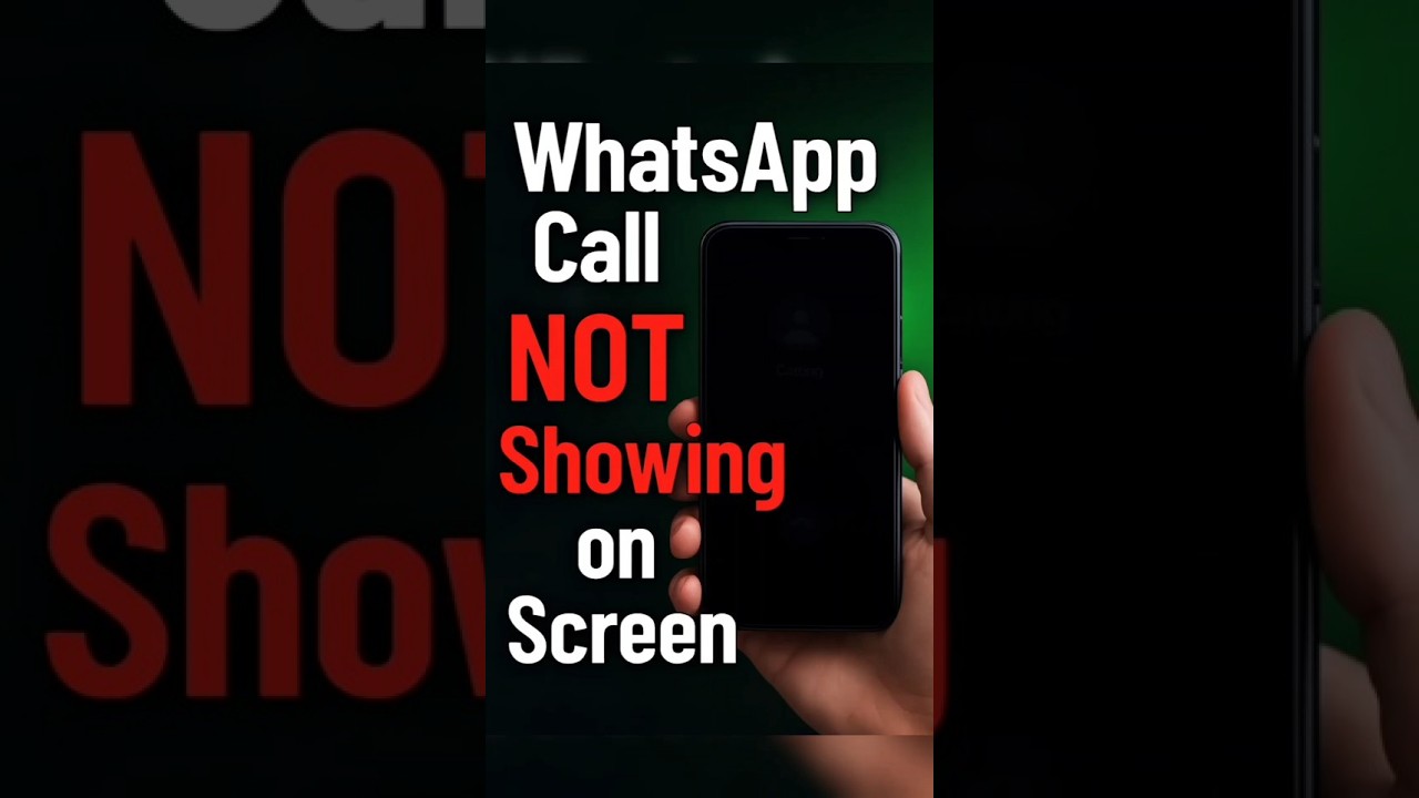 how to whatsapp call not showing on screen #shorts #youtubeshorts #whatsapp