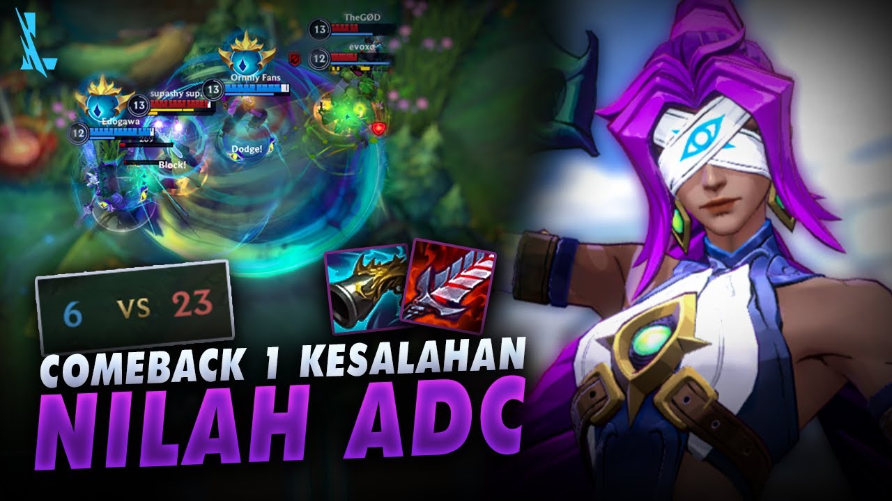 Nilah B atau OP? Build Nilah Wild Rift Full Critical - ADC Marksman Tapi Melee