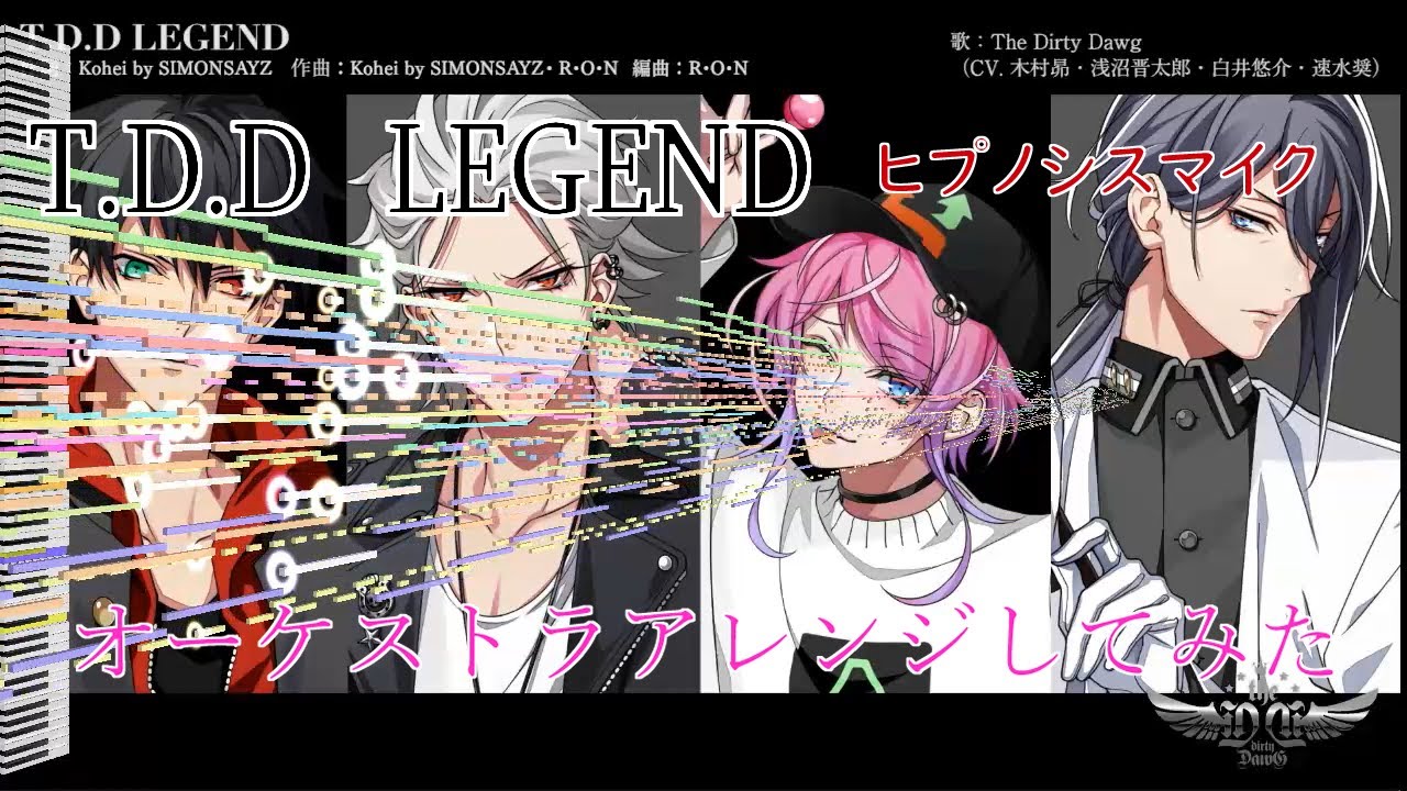 【ヒプマイ】「T.D.D LEGEND」をオーケストラアレンジしてみた【DTM】