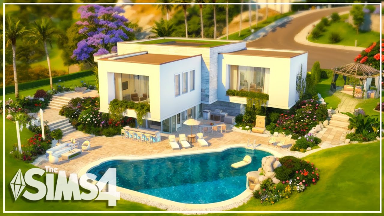 Modern Luxury House | NO CC | Sims 4 Speed Build