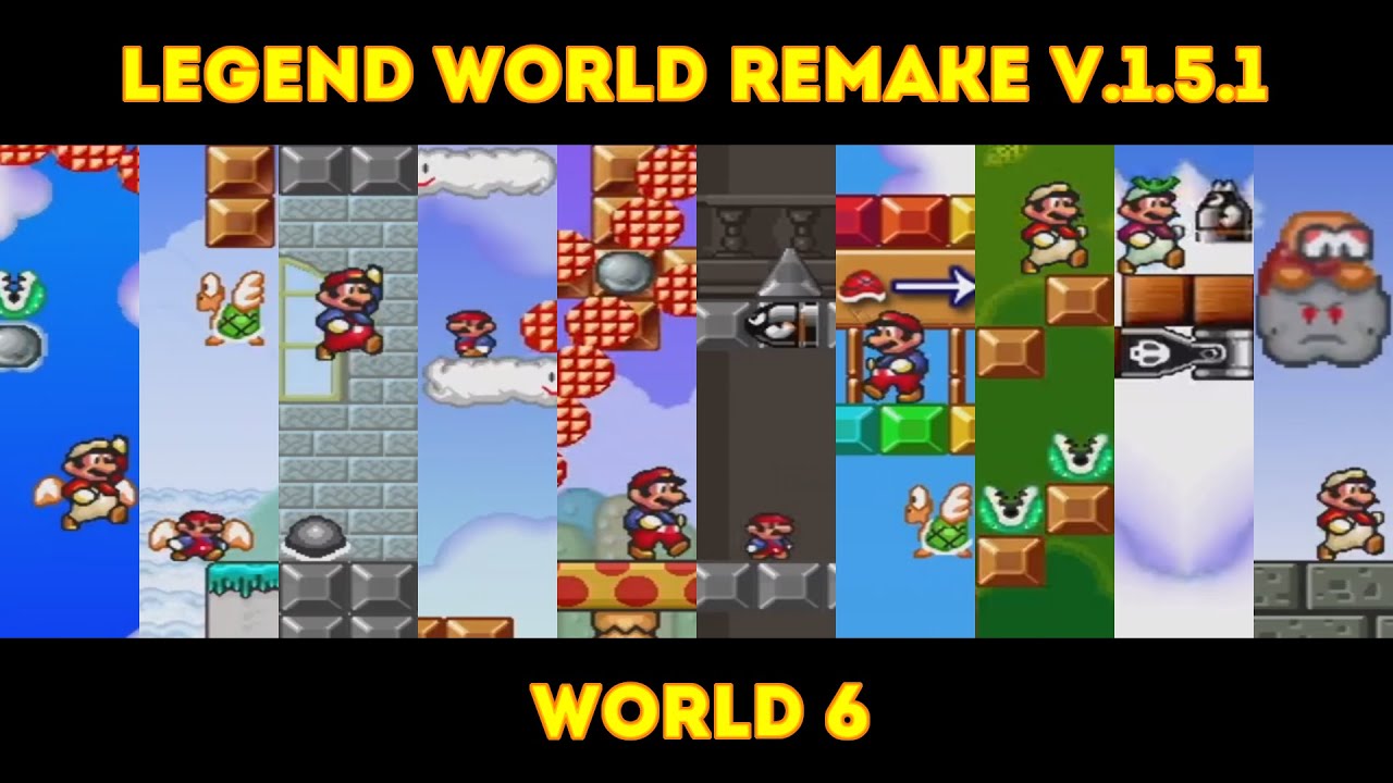 MARIO FOREVER LEGEND WORLD REMAKE V.1.5.1 - WORLD 6 - GAMEPLAY - 1080P