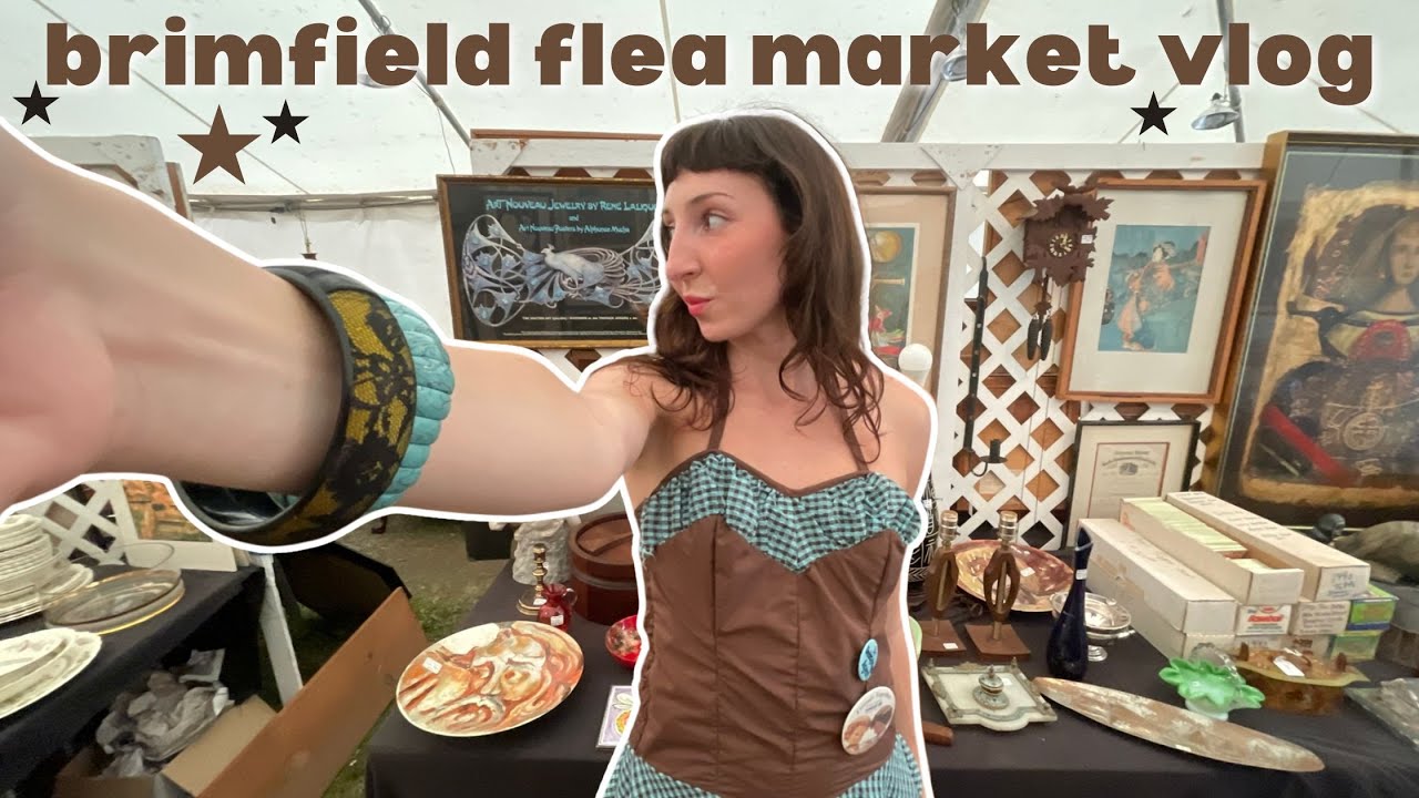 Road-tripped to the Largest Outdoor Flea Market ★ Brimfield Flea Vlog