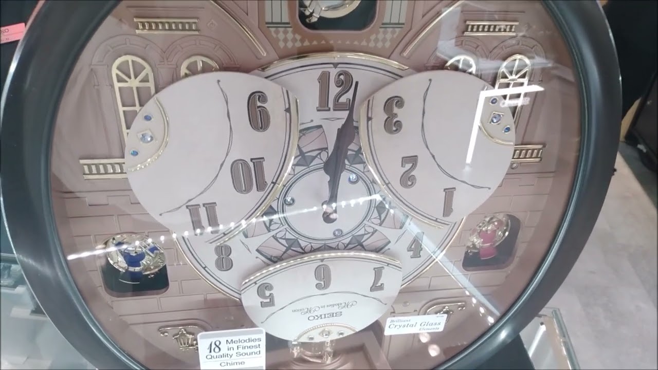 Seiko Melodies in Motion Clock - QXM601BRH (Westminster Chime)
