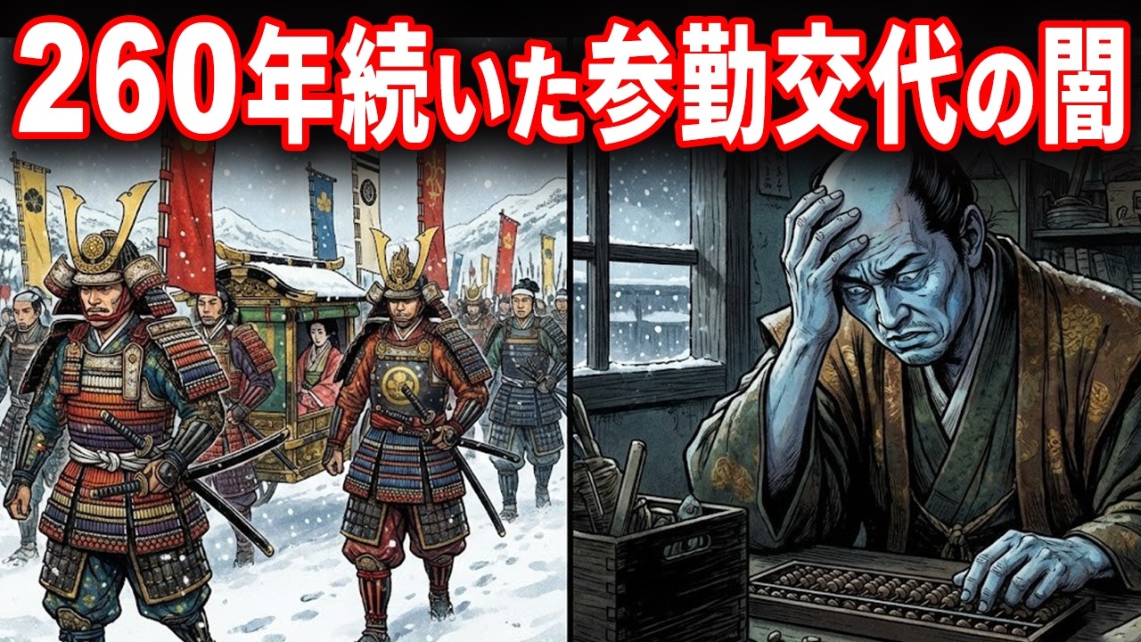 【日本史】平和の代償は「〇〇」だった？徳川家が仕掛けた残酷すぎる国家管理システムと参勤交代の真実【雑学】