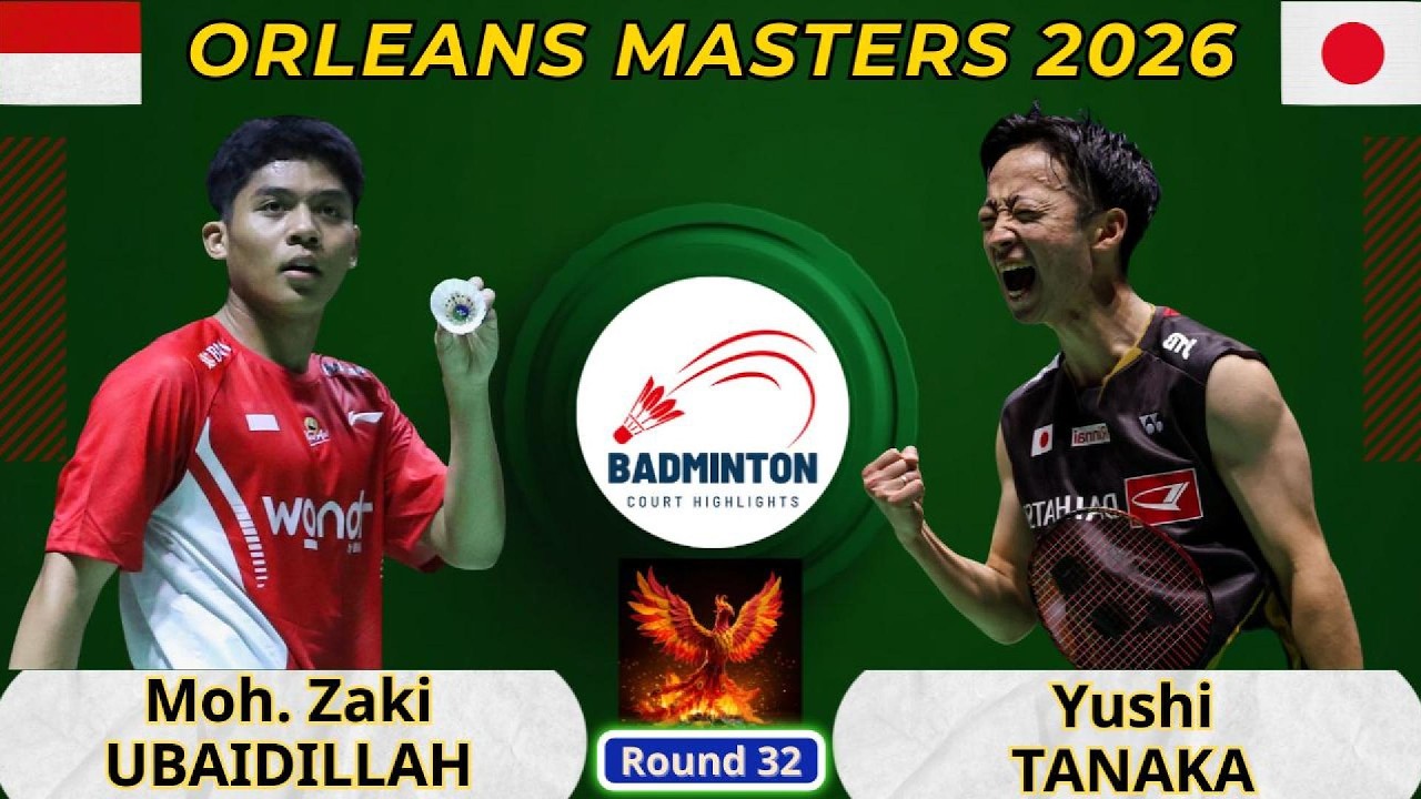 バドミントン オルレアン・マスターズ 2026 | 田中 湧士 vs M. Zaki Ubaidillah | 男子シングルス