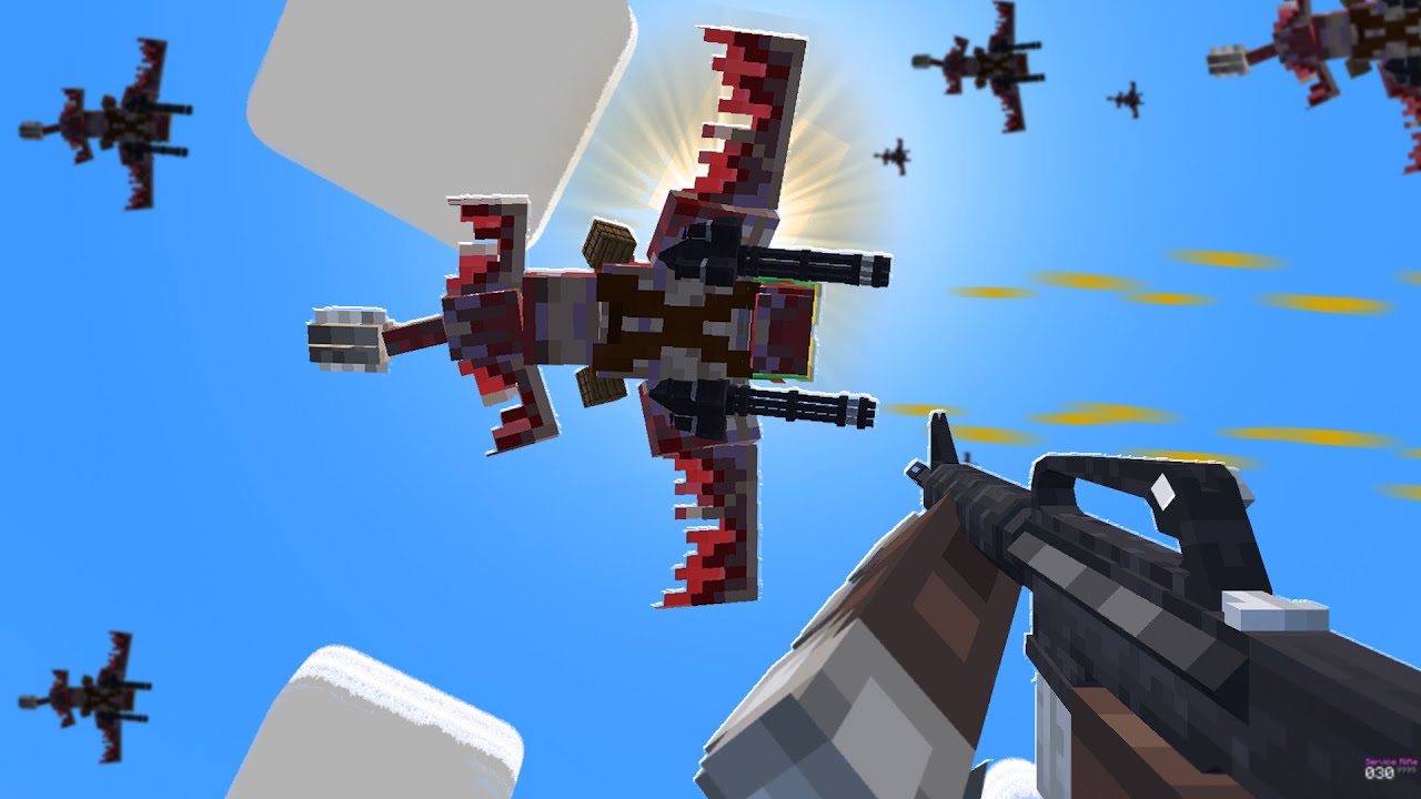 They added a MASSIVE WAR PLANE to MINECRAFT! (Just Enough Guns 1.20.1)