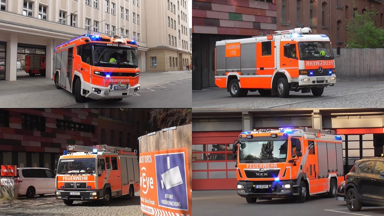[LHFs, T-TLF und mehr] Einsatzfahrten der Feuerwehr Berlin
