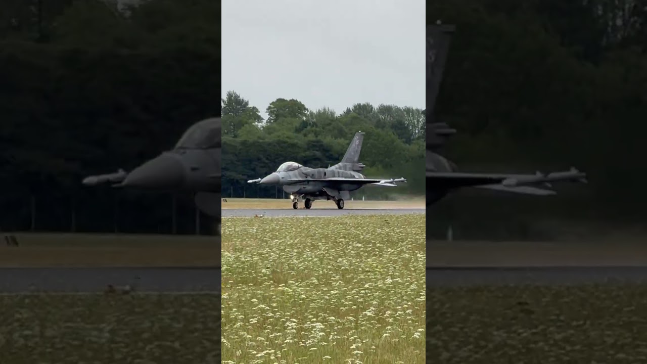 RIAT 2025 | Polish Air Force F-16 Takeoff – In Memory of a Fallen Pilot