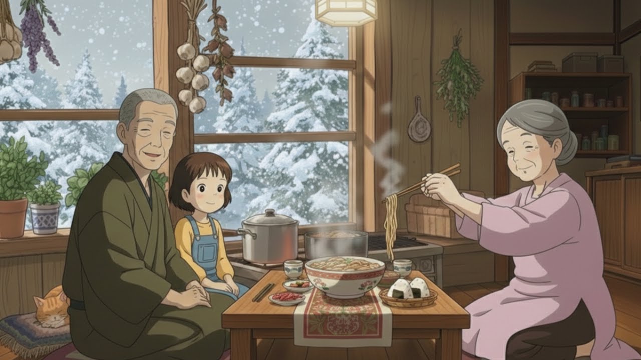 A Cozy Winter Week With My Grandparents ❄️| Where Small Moments Feel Like Home|Ghibli-Inspired Story