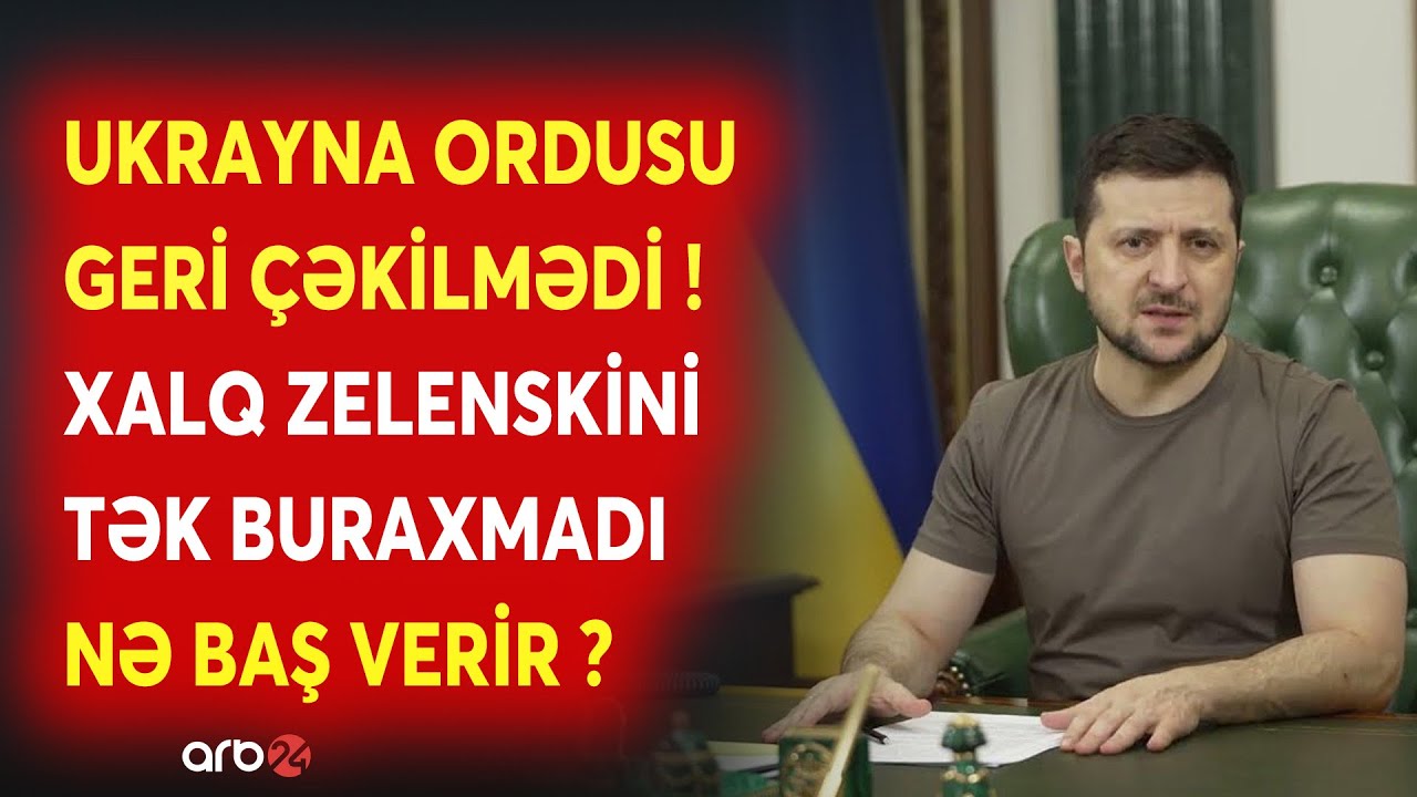 SON DƏQİQƏ! Ukraynadan Rusiyaya CAVAB ZƏRBƏLƏRİ - Xalq Zelenskini TƏK BURAXMADI - NƏ BAŞ VERİR?