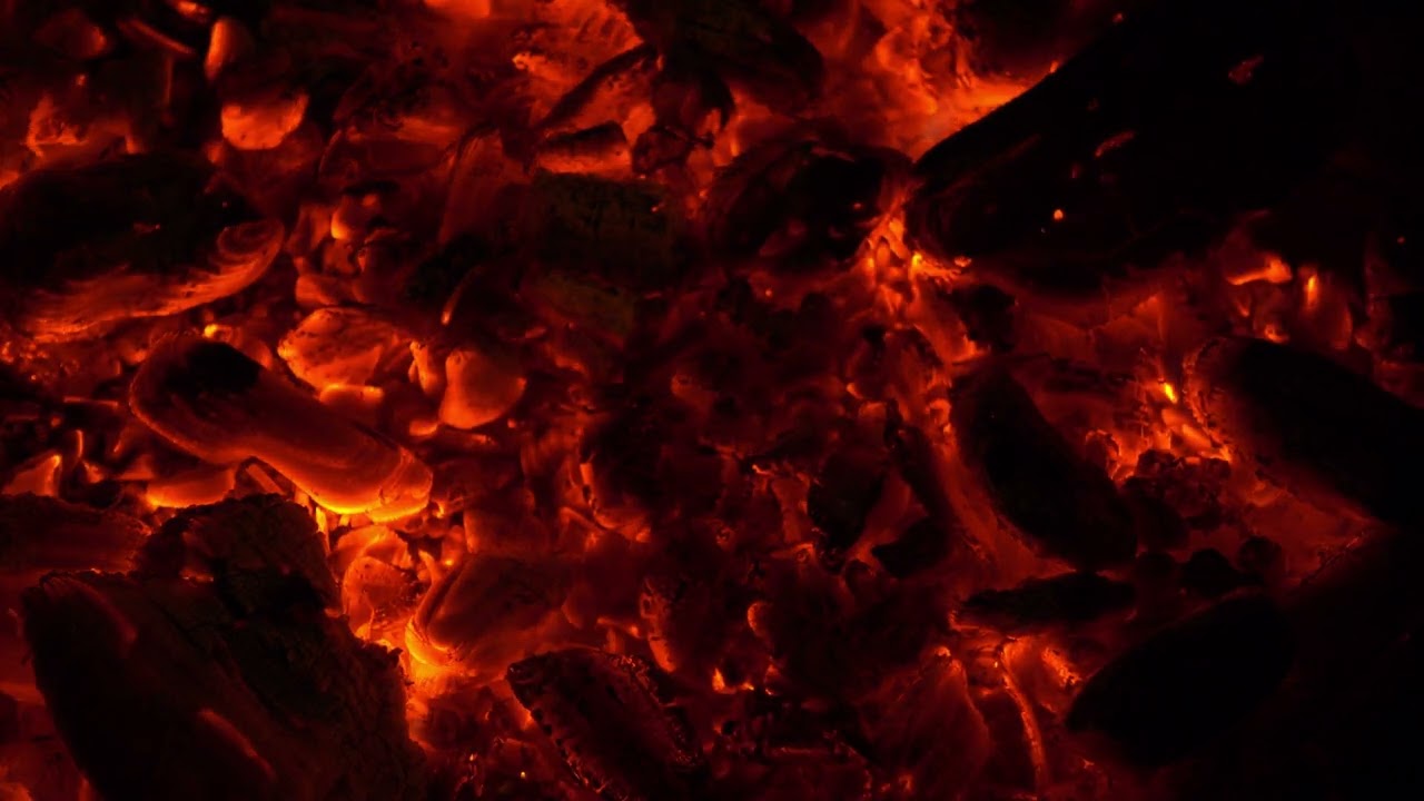Up-close Burning Embers 🔥& Crackling Wood, HD Campfire 🔥