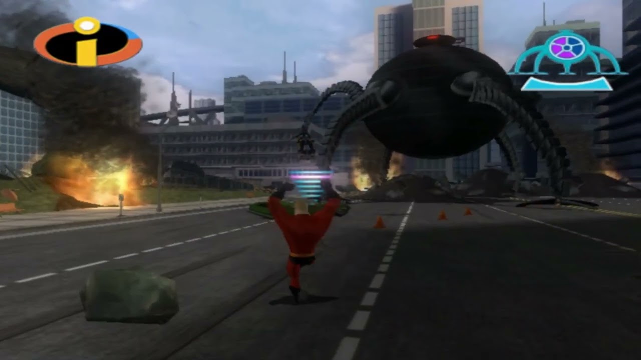 Mr.インクレディブル PS2 最終ボス戦【The Incredibles Vs Omnidroid BOSS】