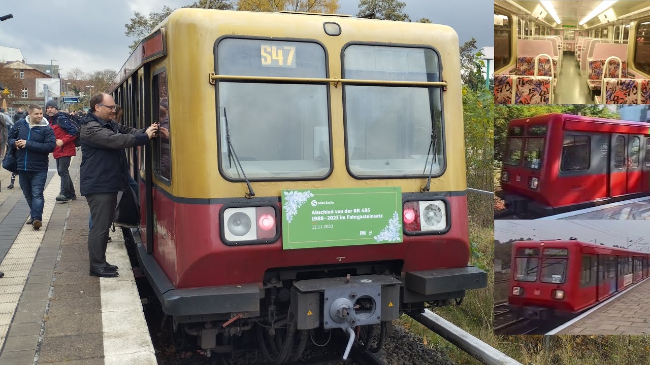 S Bahn Berlin BR 485 Abschied Letzter Einsatztag 12.11.2023