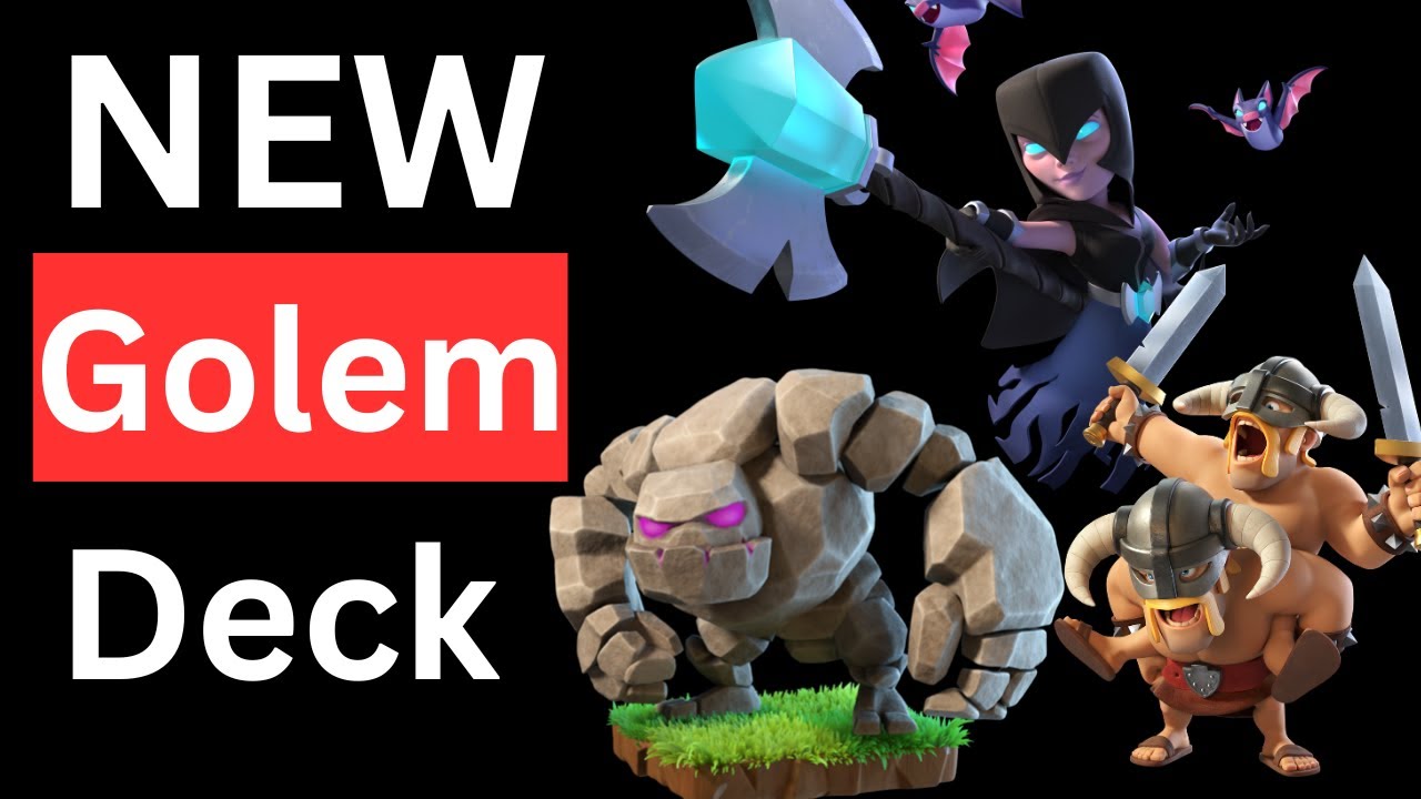 Golem meta deck #golem #clashroyale #supercell 