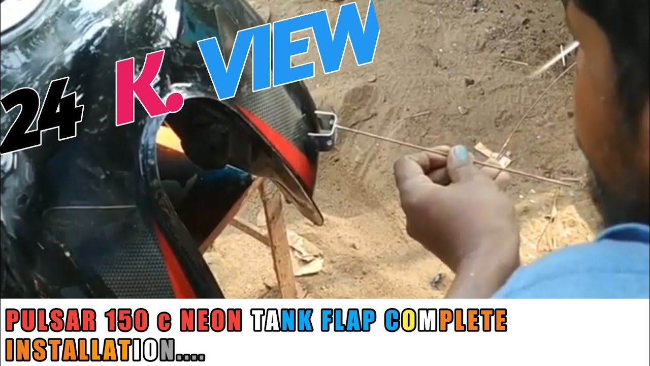 How to install pulsar 150 neon Fuel Tank Flap.(hindi)