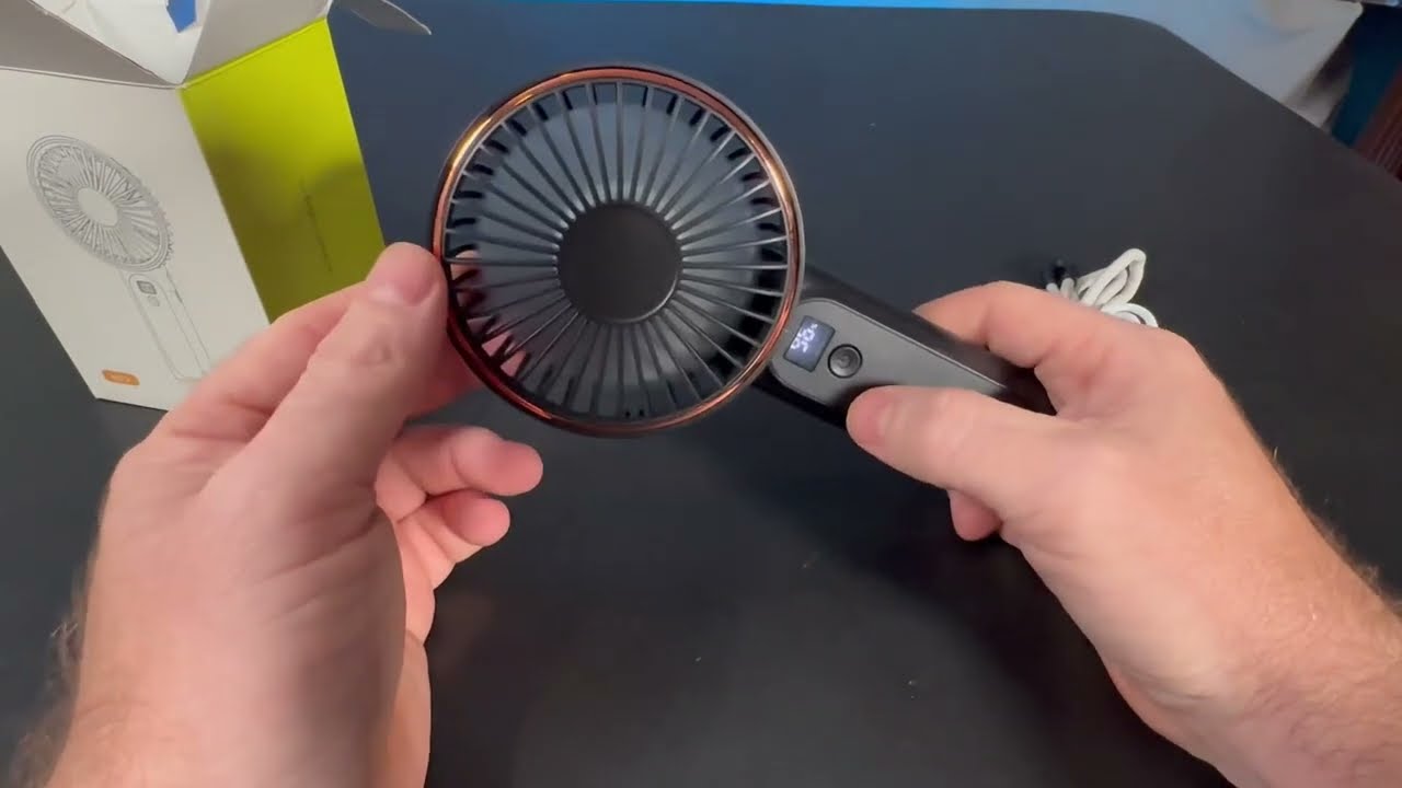 TUNISE Portable Handheld Fan, Portable Fan Rechargeable Review