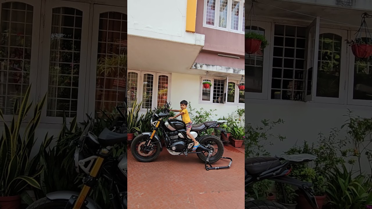 5 year old boy  starting triumph scrambler x 400