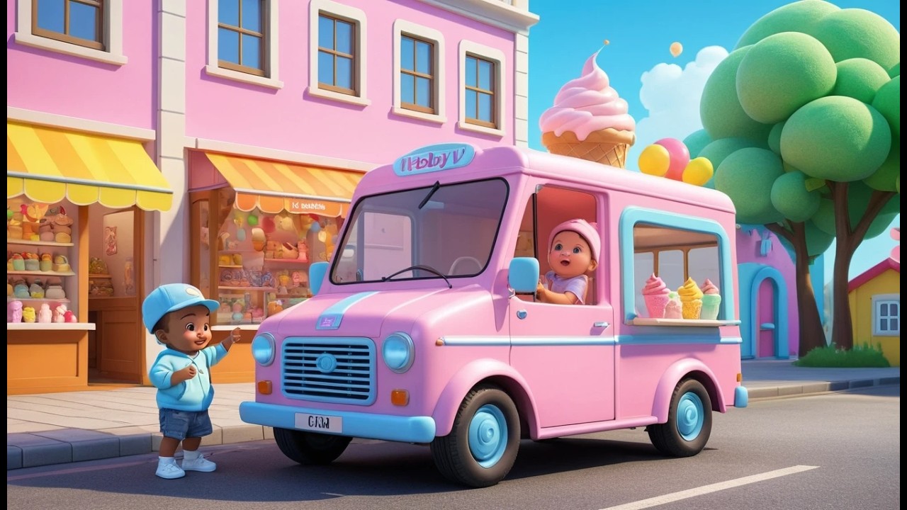 Ice Cream Van Color Fun | Fun Learning Color Song for Toddlers