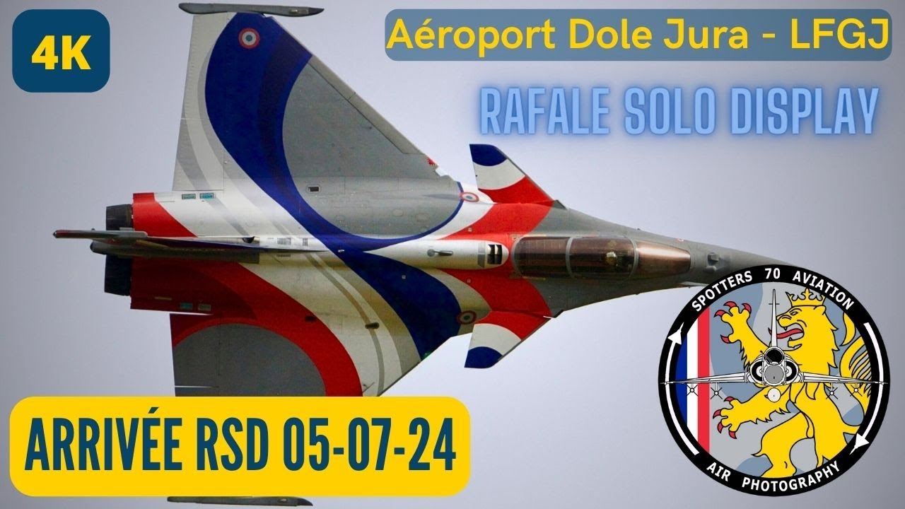 [4K] ✈️ Arrivée du RSD - Aéroport du Jura - Dole Tavaux 05-07-2024
