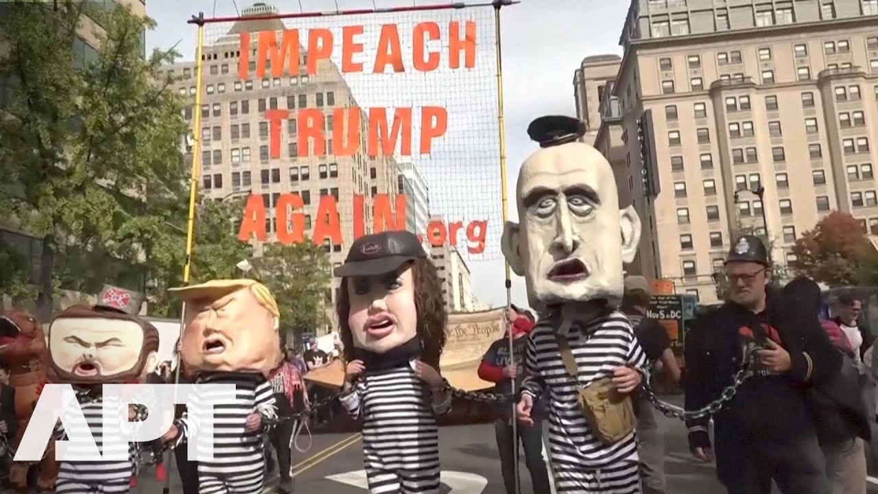 СМОТРЕТЬ | 50 штатов объединились в марше «Нет королям» против Трампа | APT