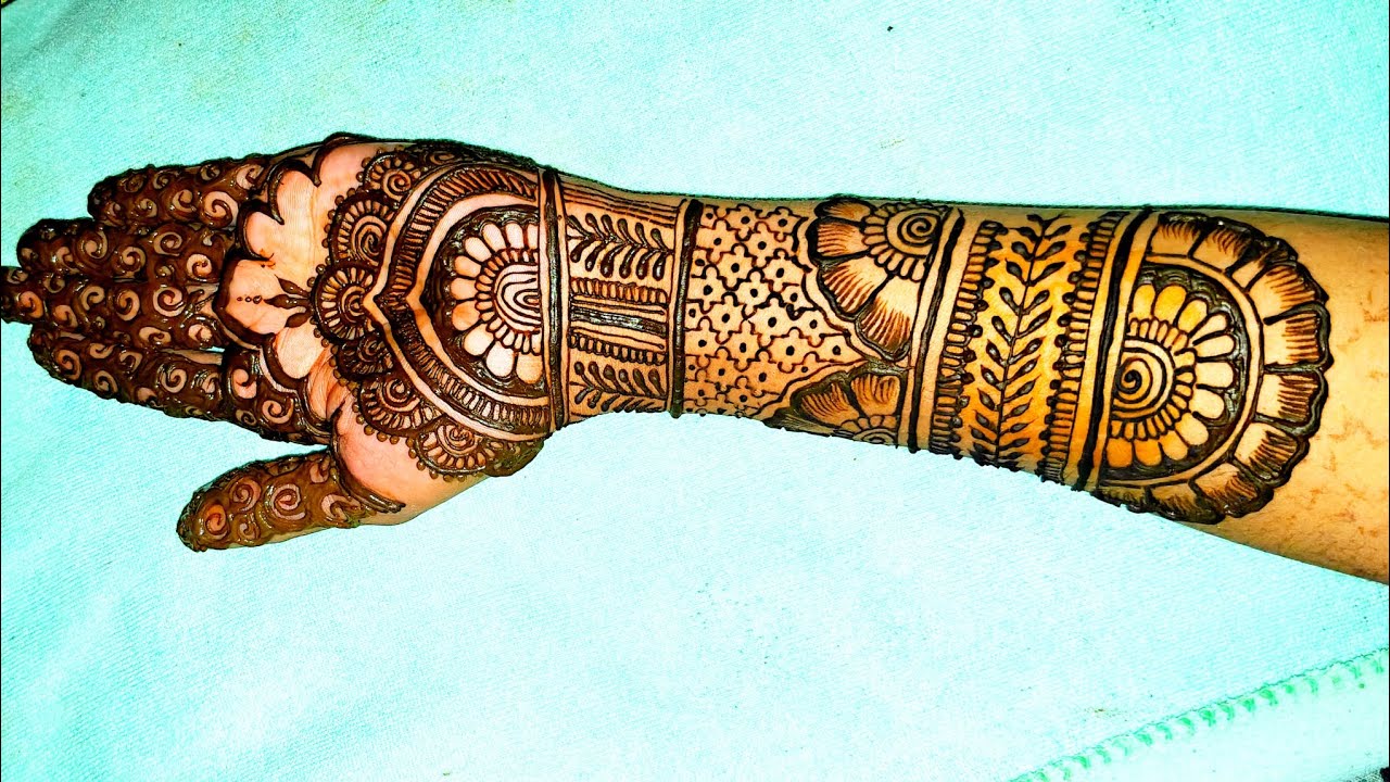 Full hand mehndi design front hand beautiful ❤️