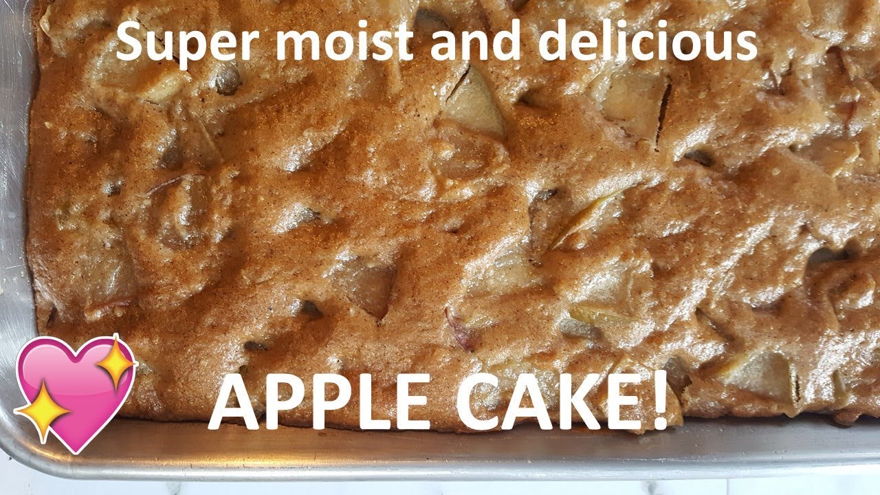 APPLE CAKE! Super moist and delicious!