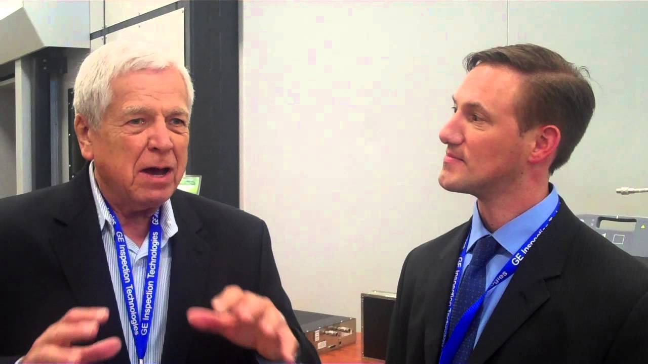 NDTclassroom's Chuck Hellier and Jeremy Furlani at GE's CSC in Lewistown, Pa.