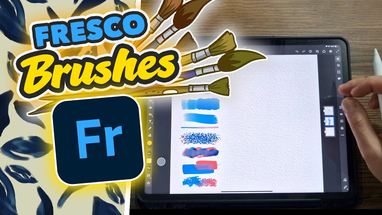 IPAD ADOBE FRESCO FIRÇALAR! | Fresco Fırçalarını Kullanarak Yağlı Boya Sulu Boya Çizimleri Yapma!